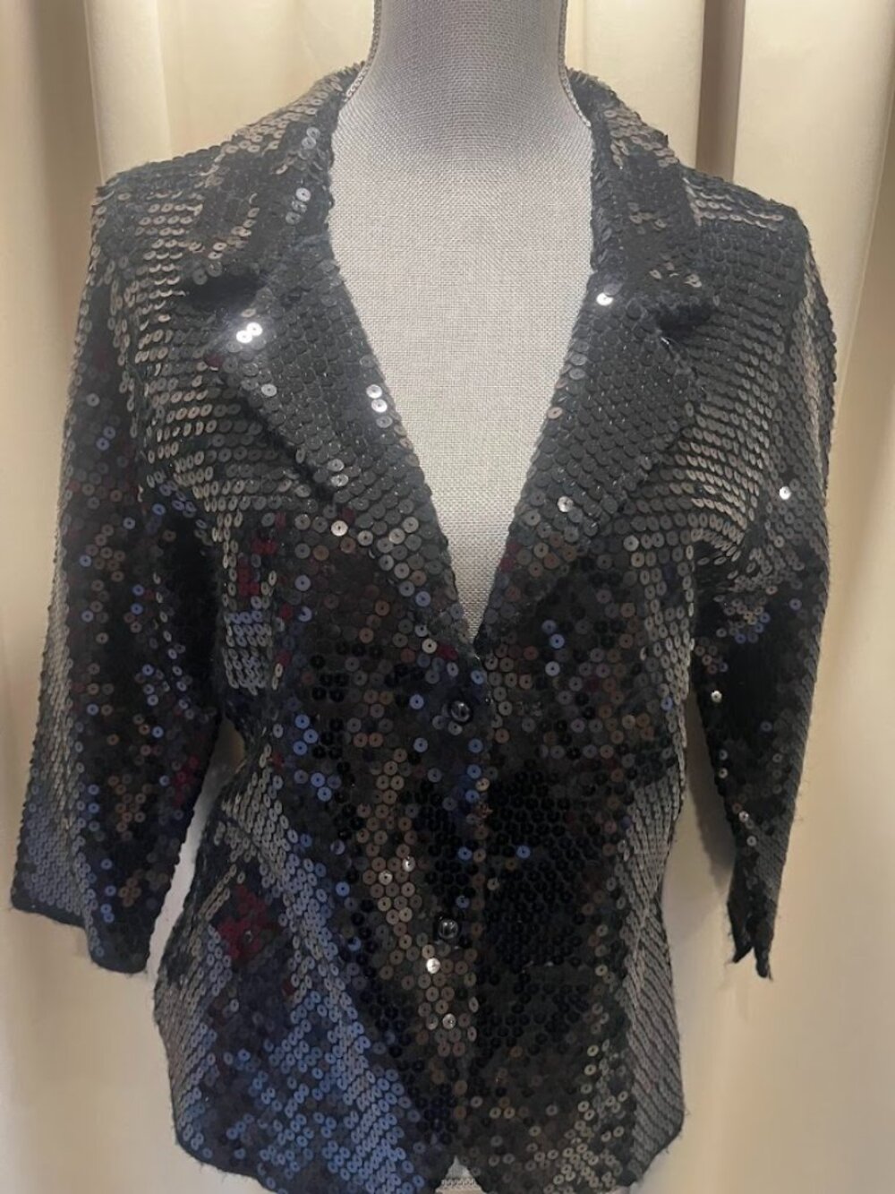 My Favorite Things Brand Black Sequinned Blazer Size M